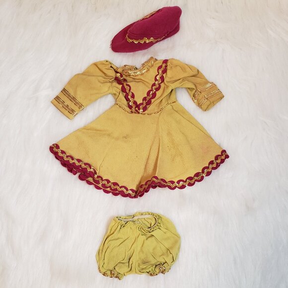 Madame Alexander Babs Ice Skater Doll Dress Bloomers, Hat - Picture 12 of 12
